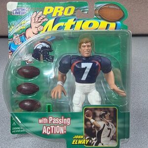 Hasbro Starting Lineup Pro Action John Elway Denver Broncos Navy New 1999 Figure